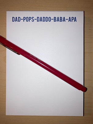 Multi-lingual Dad Notepad