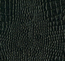 Load image into Gallery viewer, Caspari Address Book Binder - Black Crocodile
