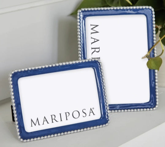 Mariposa Beaded Blue 4 x 6 Frame